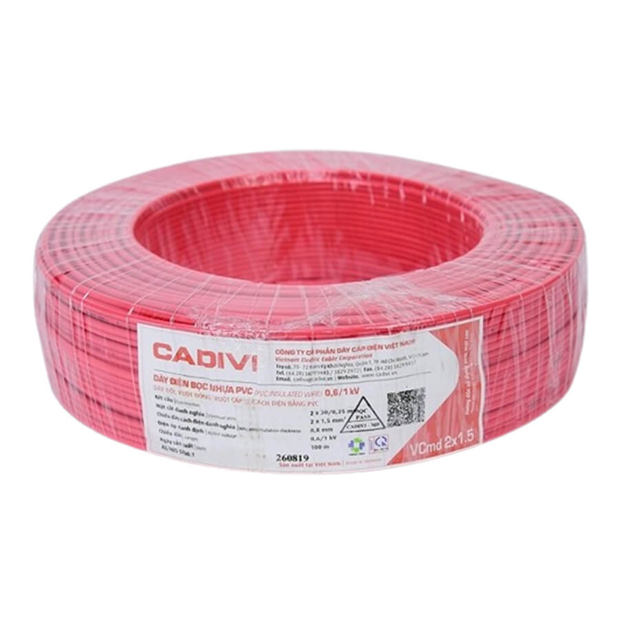 Dây điện CADIVI VCmd 2x1.5